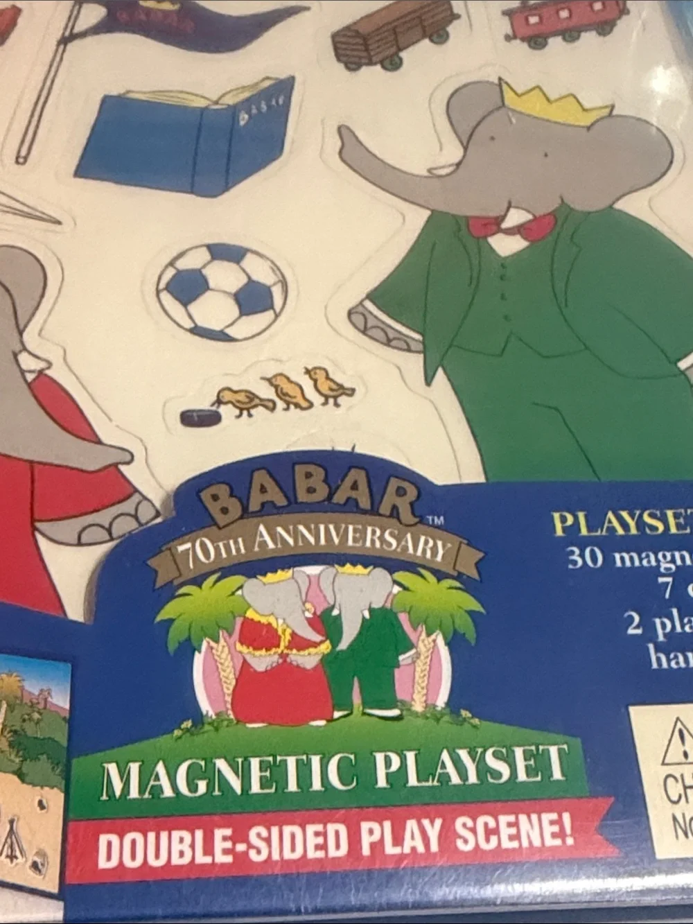 70th Anniversary BABAR Magnetic Playset Kids Toy - Unopened